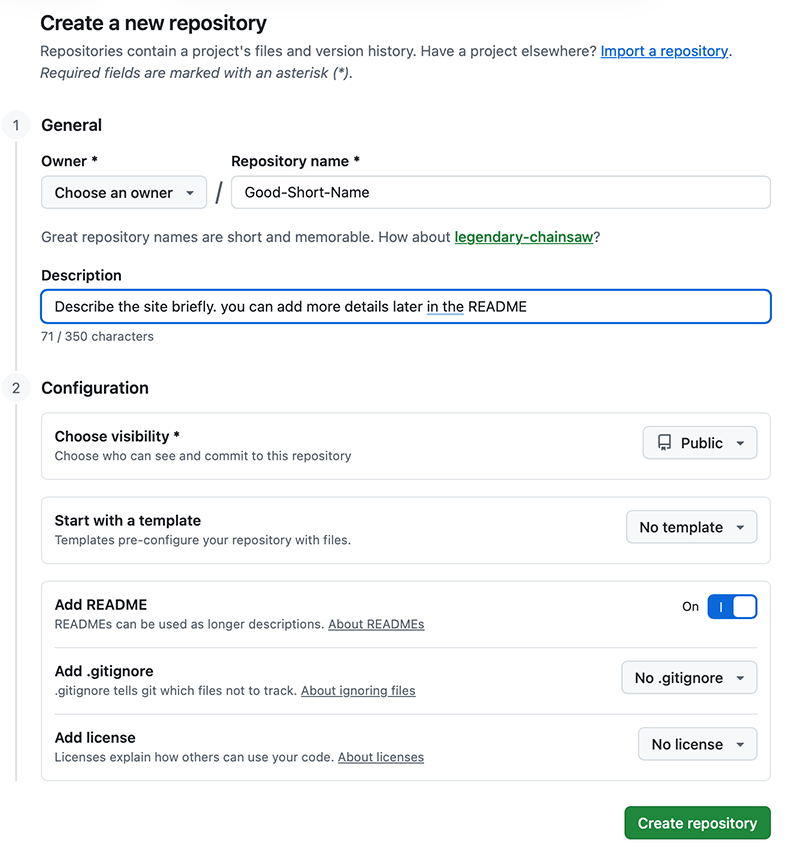 Create a repository interface