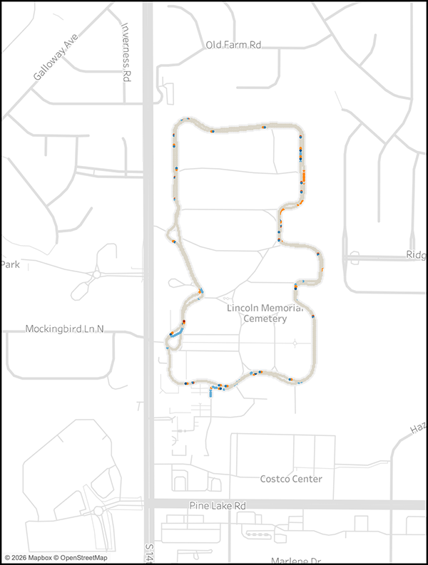 Overview map of site